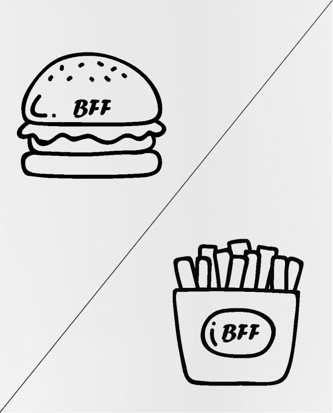 puodeliai Burger / fries